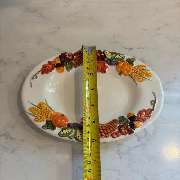 Publix The Pilgrim Pair Thanksgiving Serving Bowl Gravy Boat Platter Dish Plate - Picture 11 of 14